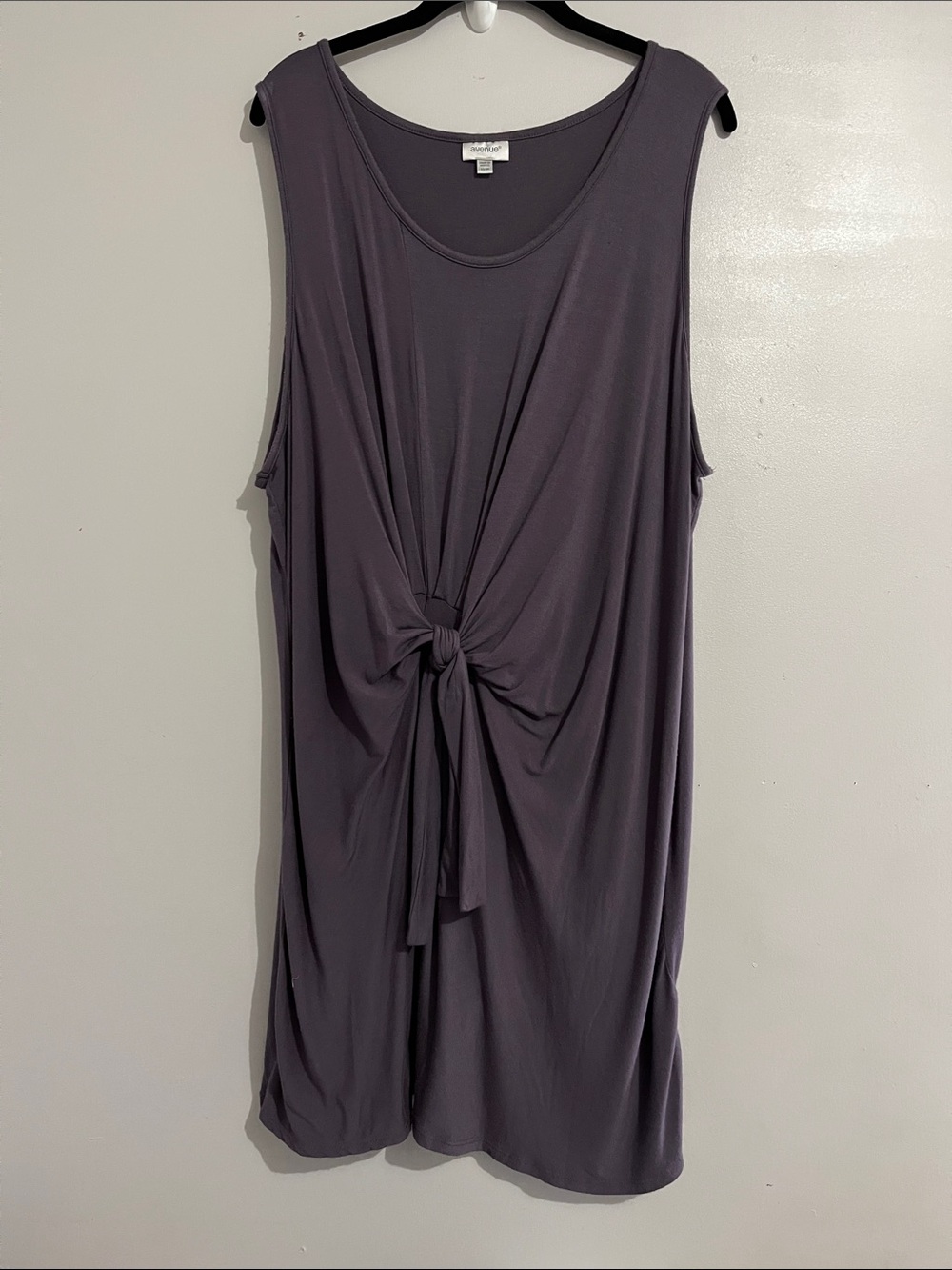 Avenue dress size 22/24 purple tie knot comfy lounge summer sleeveless